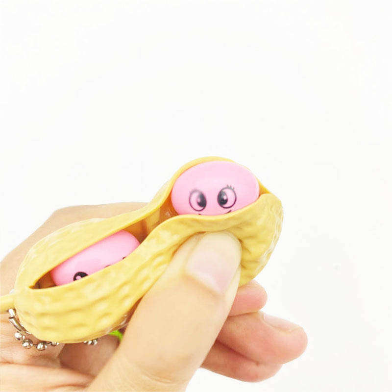SQUEEZ MY NUTS  PEANUT PINCH DECOMPRESSION SENSORY FIDGET TOY