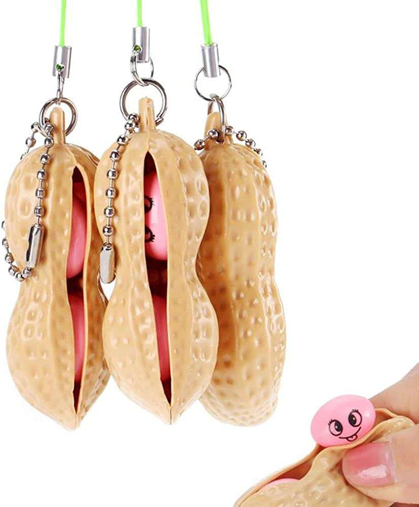 Pendant Stress Relieving Chain Toys, Decompression Popper Mobile Toy Gift for Children and Adults