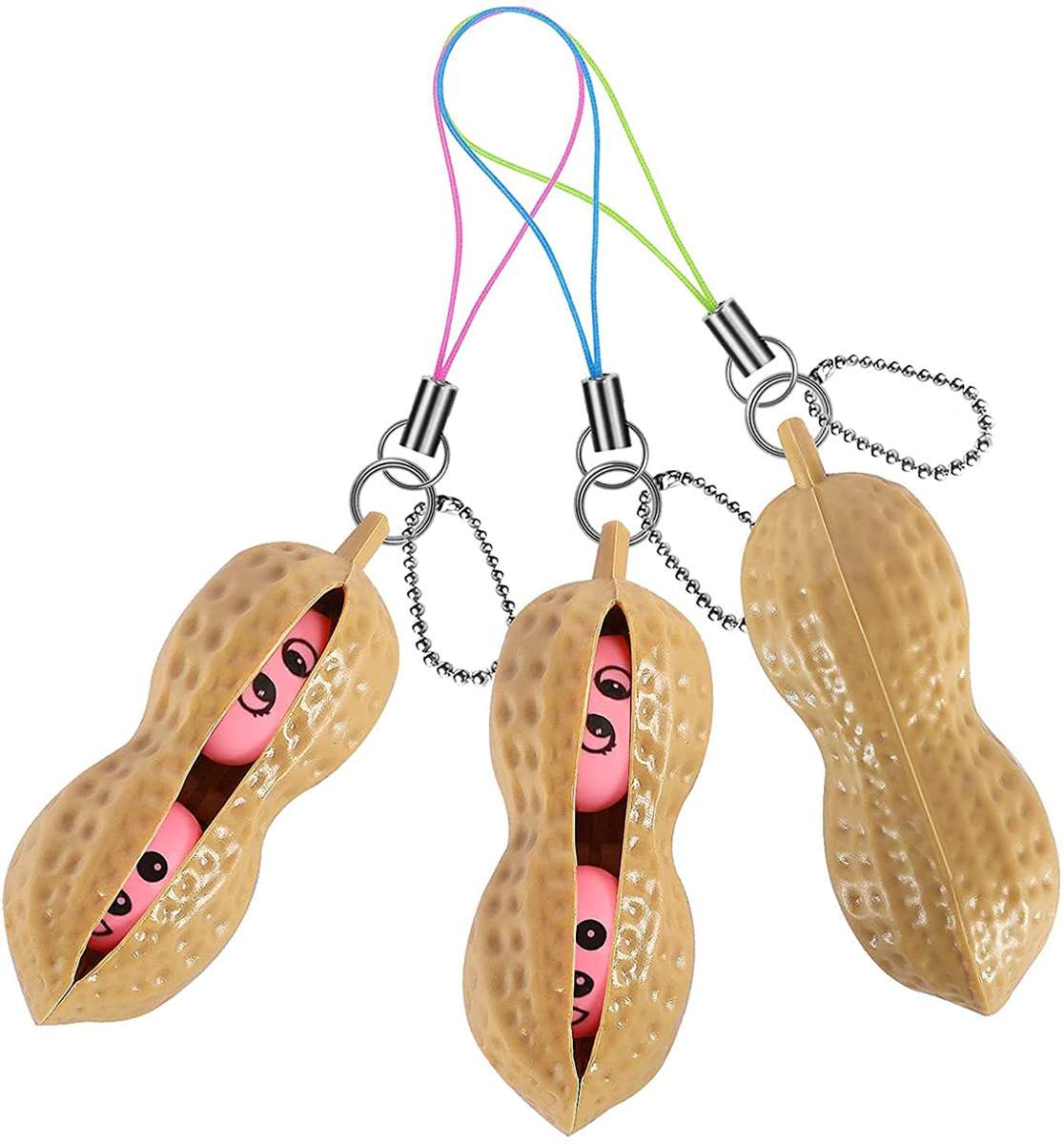 Pendant Stress Relieving Chain Toys, Decompression Popper Mobile Toy Gift for Children and Adults