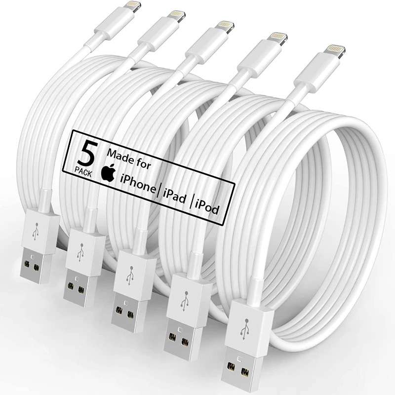 Apple iPhone USB Charging Cable Pack Of 5 