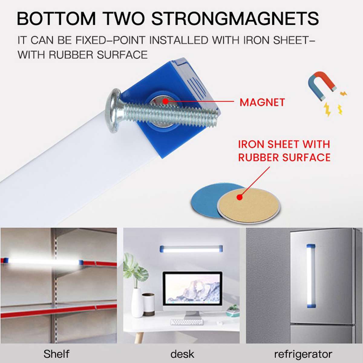 Rechargeable LED Lights Loadshedding Tube Light 52cm