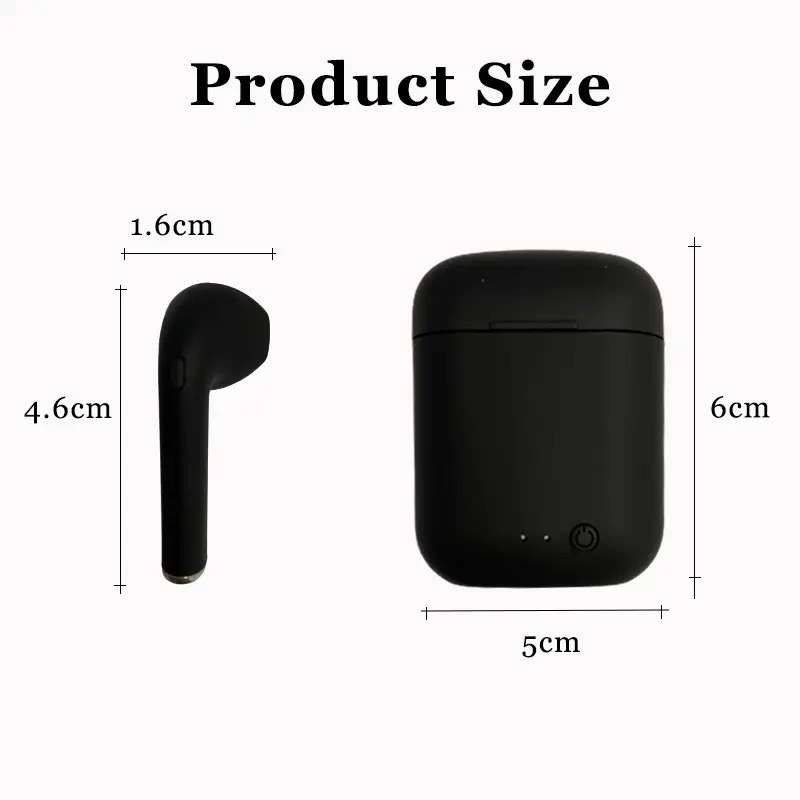 Wireless Pro5 Bluetooth Ear Pods That Are Compatible With iOS And Android Black