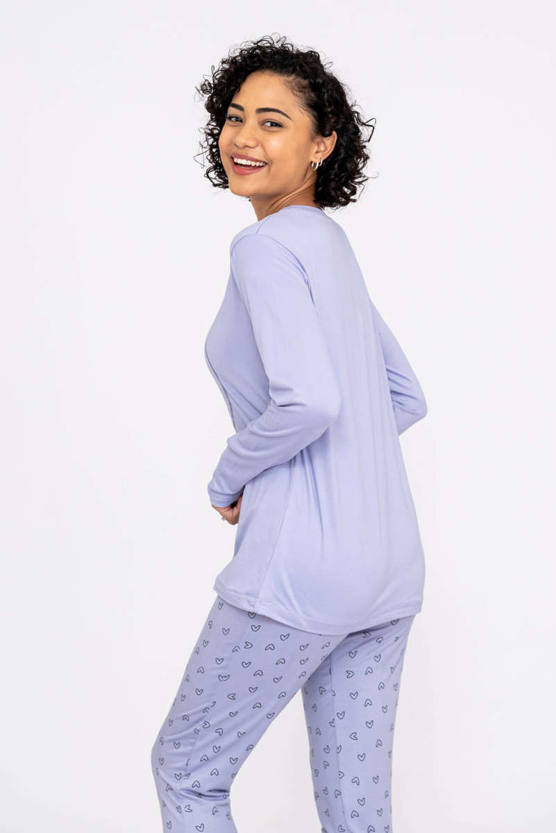 Womens Winter Pyjama Set Long Sleeve PJ