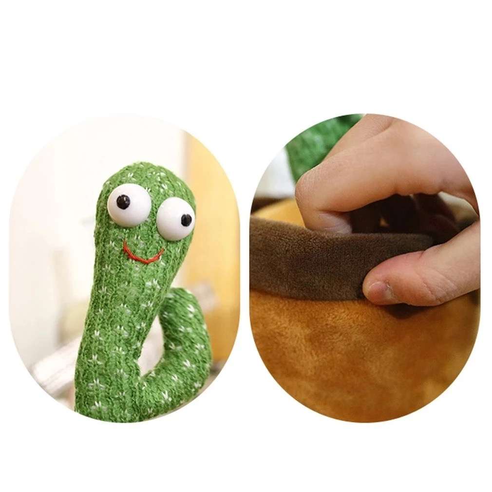 Dancing Cactus Singing Mimicking Light Interactive Toy