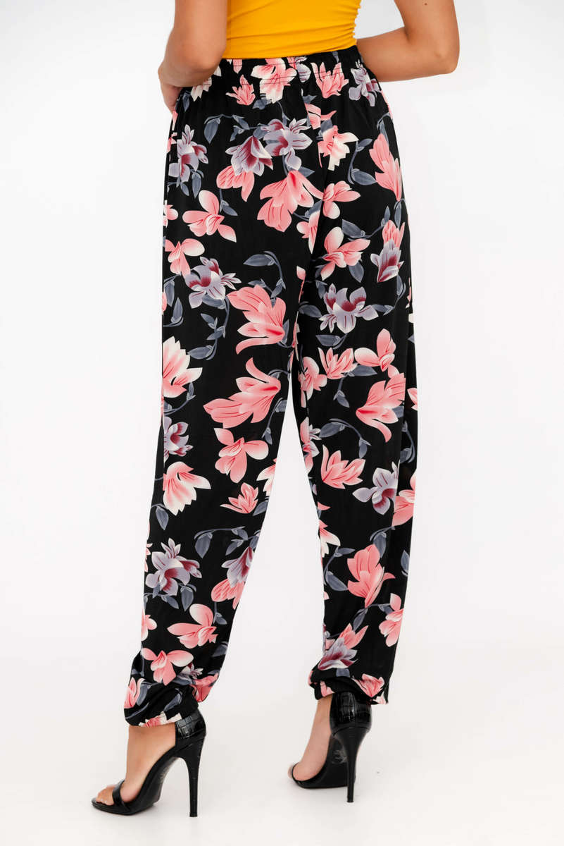 Casual Printed Harem Wide Leg Everyday Pants