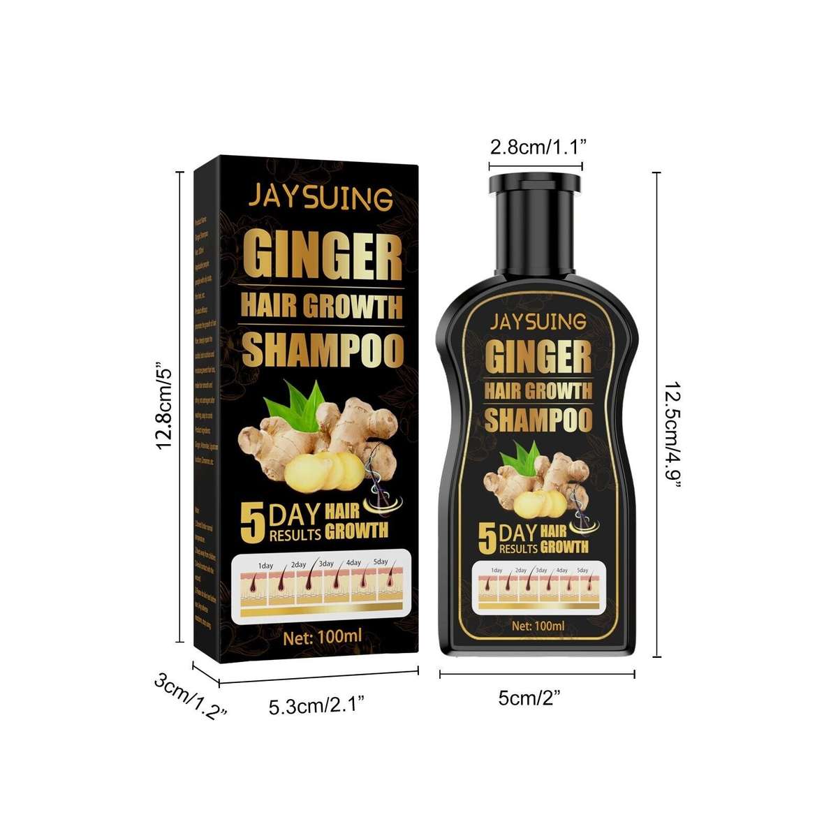 Ginger Anti-Hair Loss 100ml Thickening Conditioner Shampoo and Faster Hair Growth for Women and Men