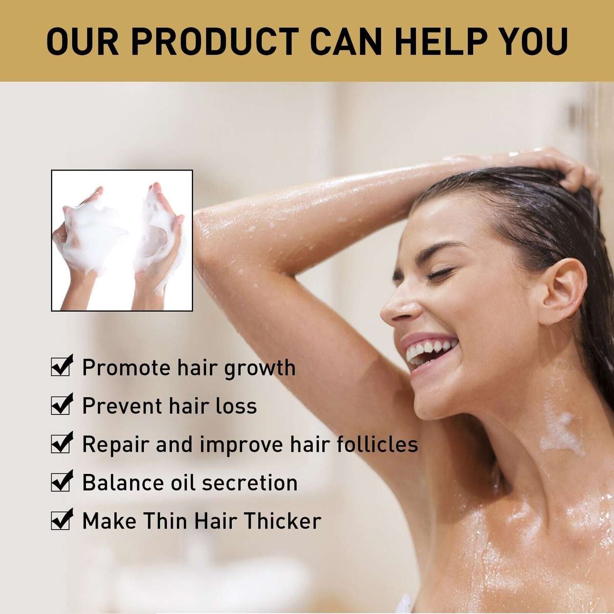 Ginger Anti-Hair Loss 100ml Thickening Conditioner Shampoo and Faster Hair Growth for Women and Men