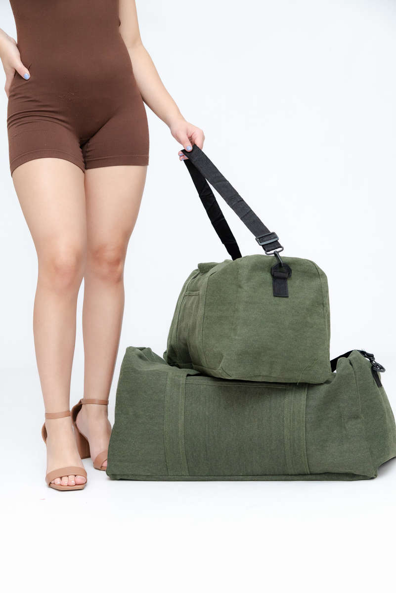 Large Canvas Military Luggage Duffle Sports Bag
