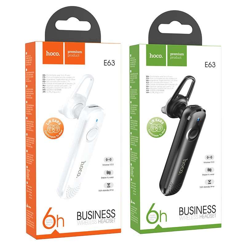 Wireless Business Wireless headset E63 Diamond With Mic Black