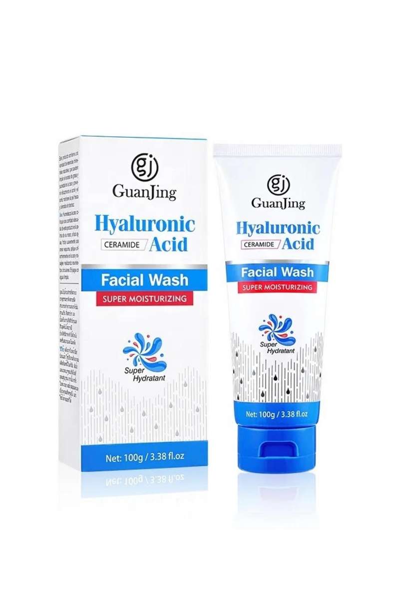 Deep Cleansing Face Wash Hyaluronic Acid Repair Moisturizing Facial Cleanser for Women & Men 100g