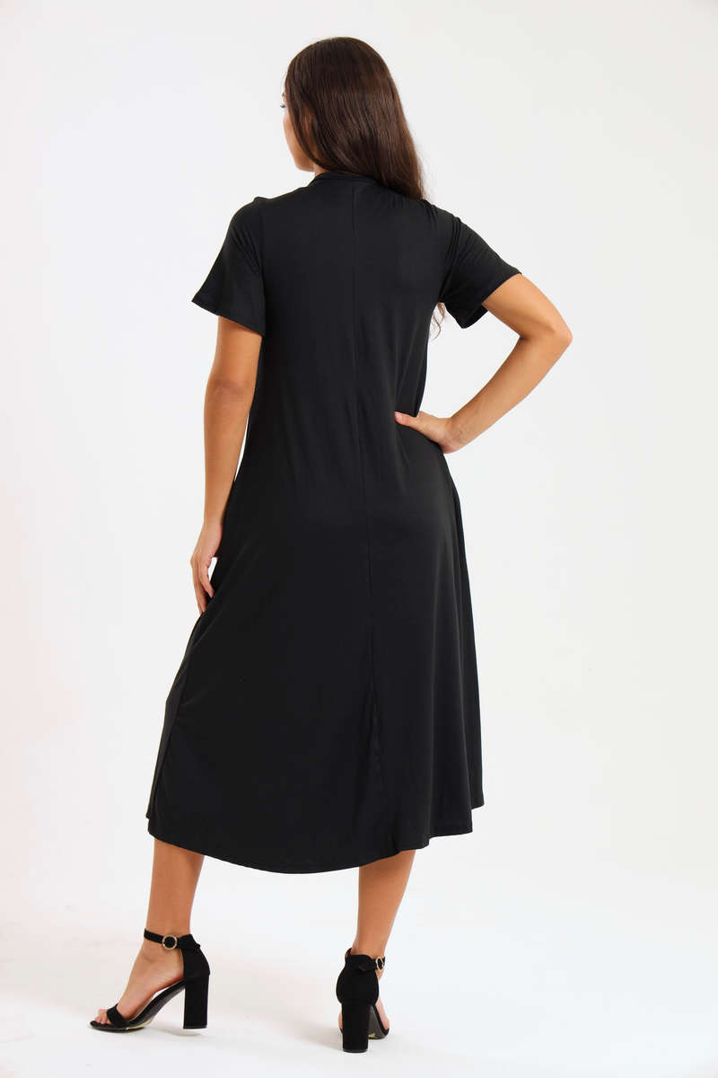 Pearson Short Sleeve Midaxi Summer Dress With Pockets