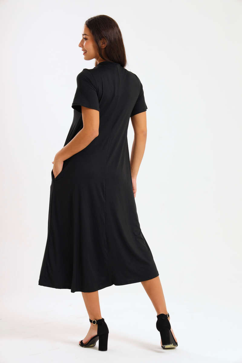 Pearson Short Sleeve Midaxi Summer Dress With Pockets