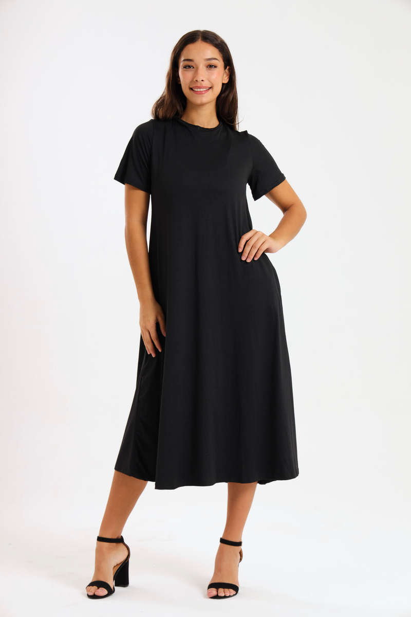 Pearson Short Sleeve Midaxi Summer Dress With Pockets