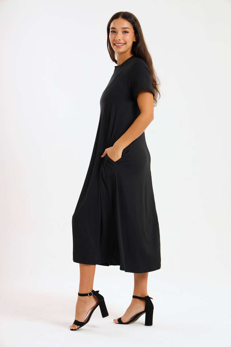 Pearson Short Sleeve Midaxi Summer Dress With Pockets