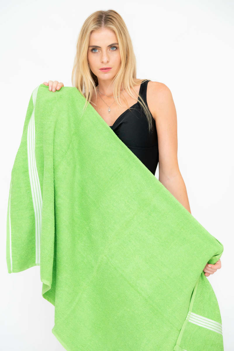 Senza Surf Time Quick Dry Cotton Bath Sheet Beach Towel 1400 X 700