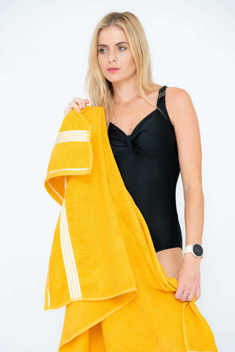 Senza Surf Time Quick Dry Cotton Bath Sheet Beach Towel 1400 X 700