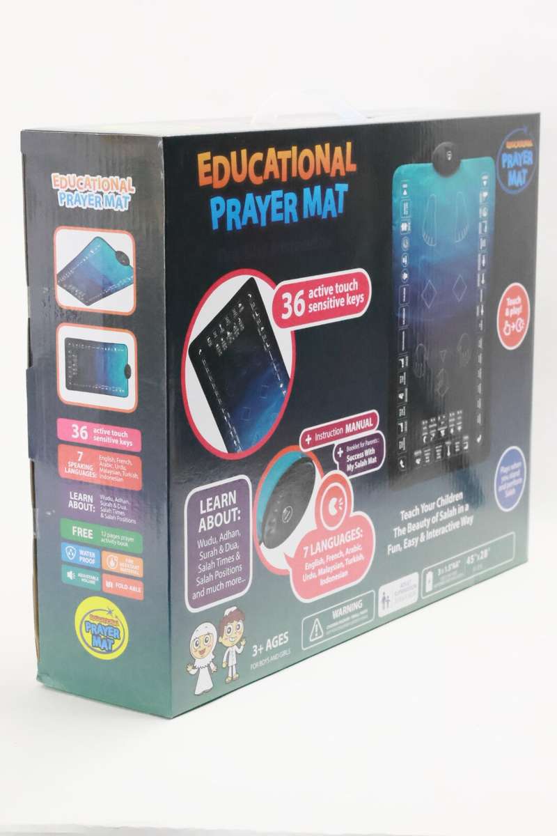 Smart Salah Mat Digital Interactive Educational Prayer Mat For Adults &amp; Kids 144cm x 75cm
