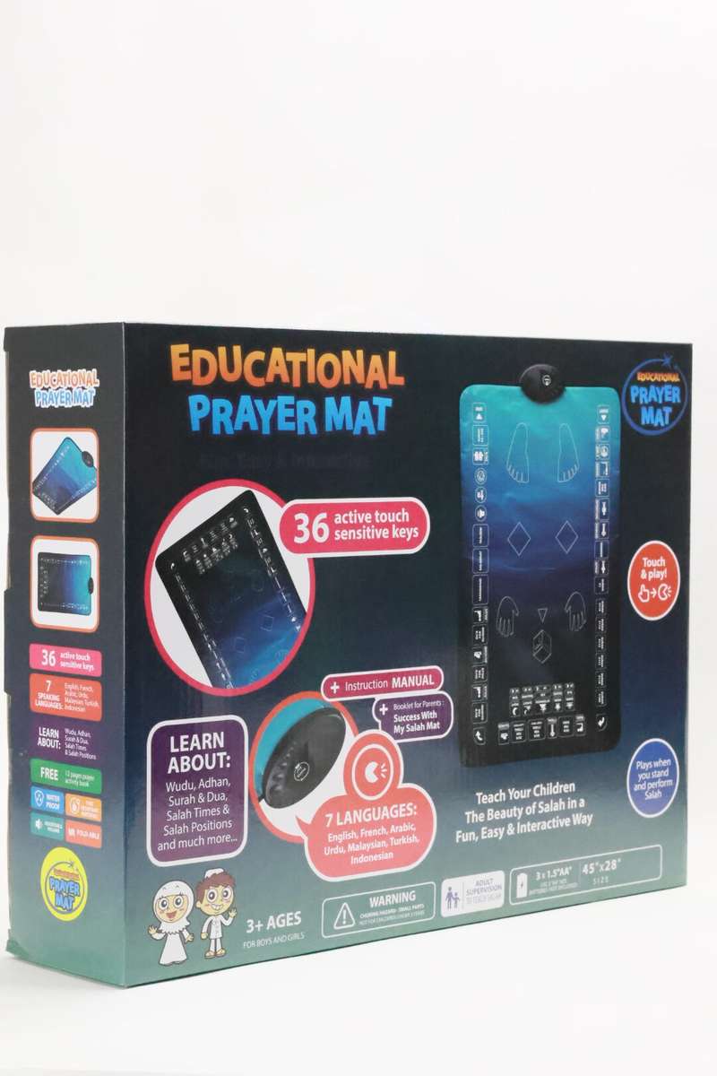 Smart Salah Mat Digital Interactive Educational Prayer Mat For Adults &amp; Kids 144cm x 75cm