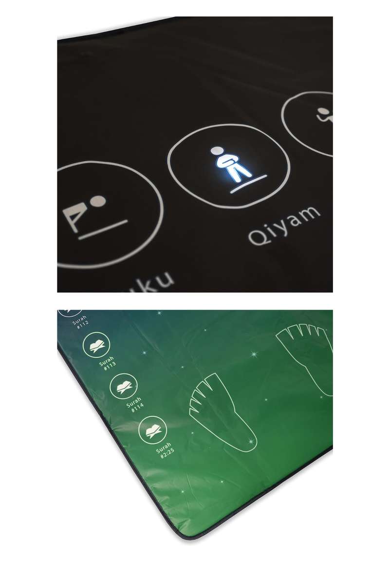 Smart Salah Mat Digital Interactive Educational Prayer Mat For Adults &amp; Kids 144cm x 75cm