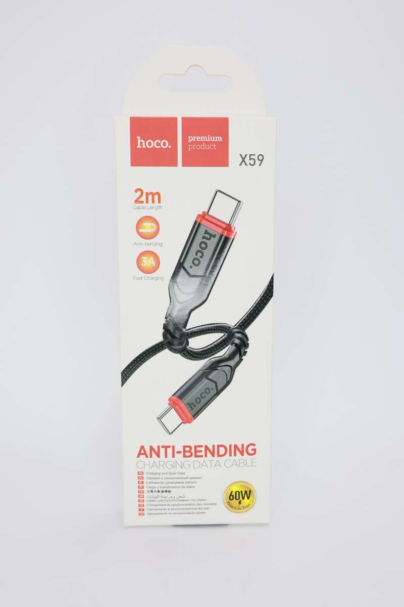 HOCO X59 Anti Bending PD 3A  Fast Charging Cable 2m Type C