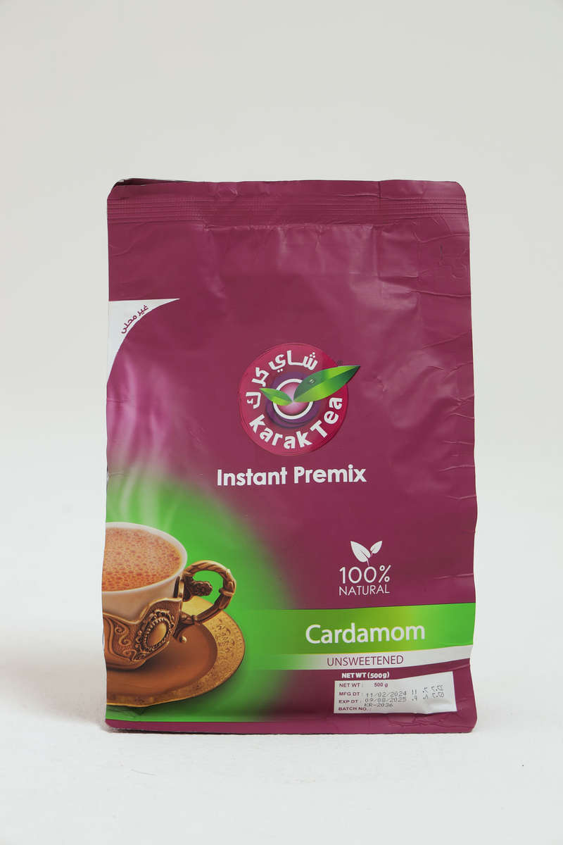 Karak Tea Chai Cardamom Unsweetened Instant Premix 500g Bag