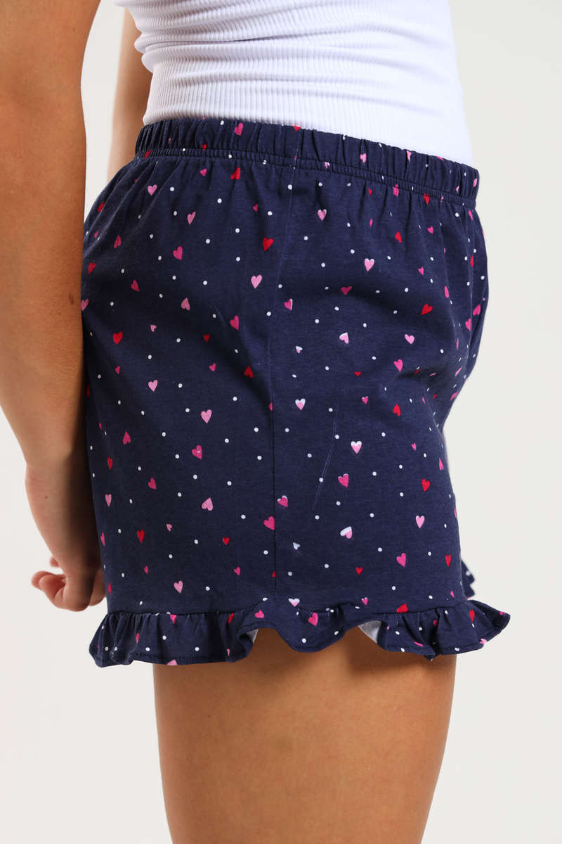Ladies Printed Cheeky Pyjama Night Shorts