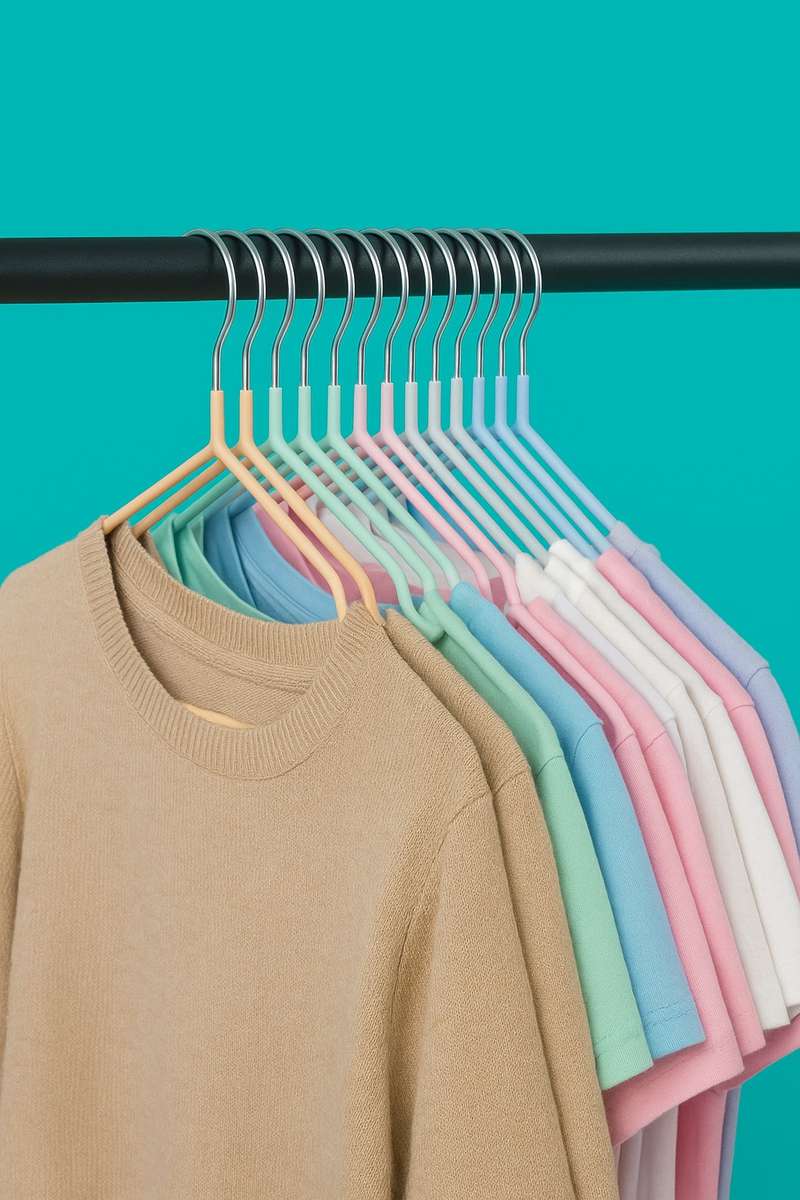 Senza® 40 Pcs Non Slip Heavy Duty Steel Clothes Hangers