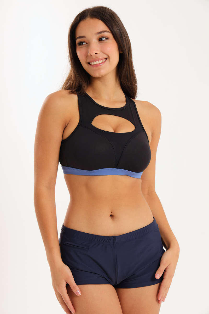 Senza® High Impact Performance Crop Top Padded Sports Bra