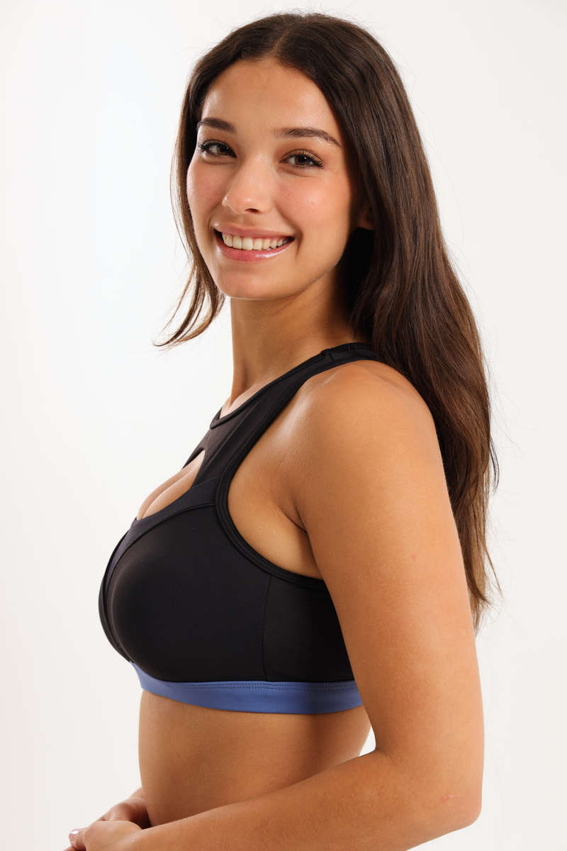 Senza® High Impact Performance Crop Top Padded Sports Bra