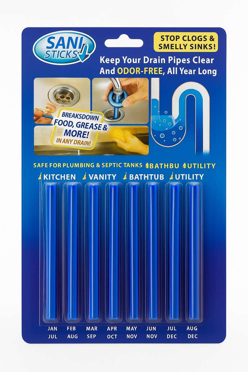 Sani Sticks Drain Cleaner & Deodorizer 12 Pack