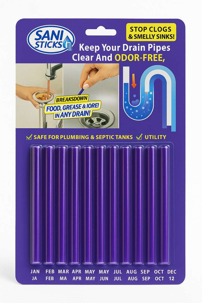Sani Sticks Drain Cleaner & Deodorizer 12 Pack