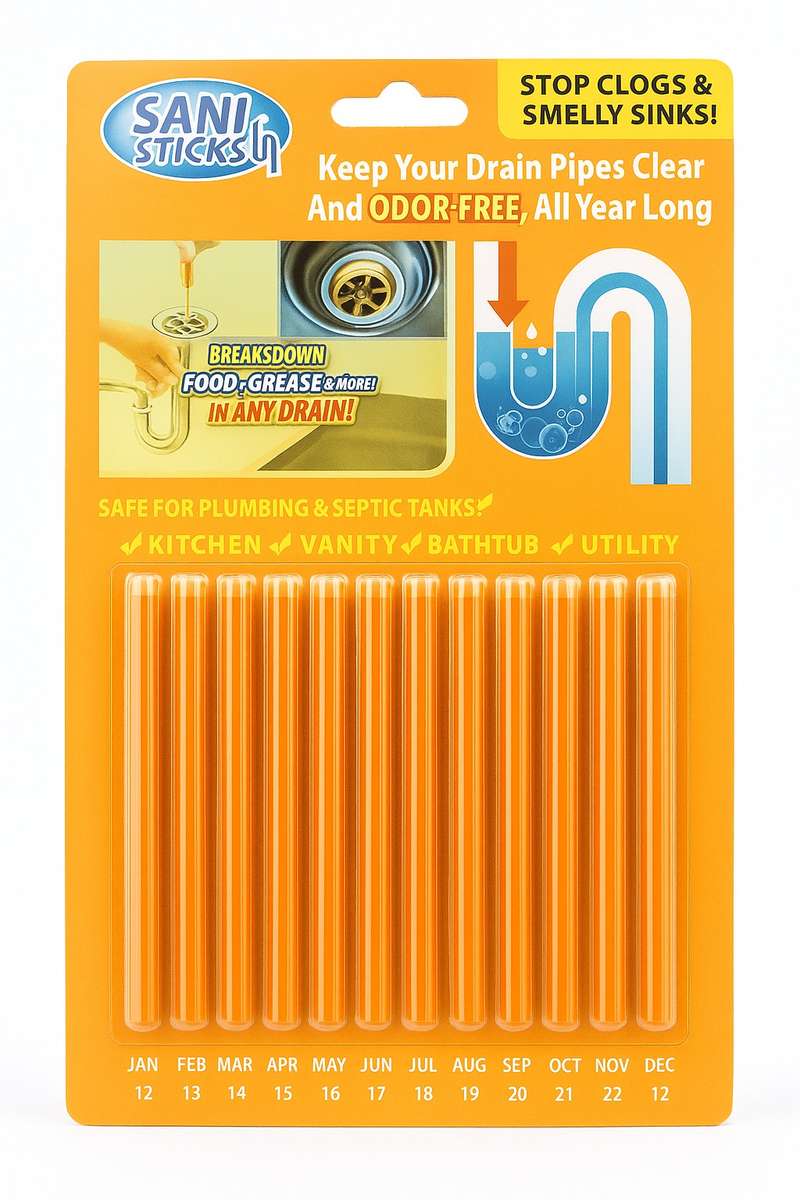 Sani Sticks Drain Cleaner & Deodorizer 12 Pack