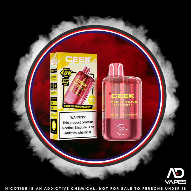 geek vape cyber tank E-Cigarettes 5% Nicotine FLAVORS:BLUE RAZZ COTTON CARNIVAL RAZ LTX25000 Clear Disposable