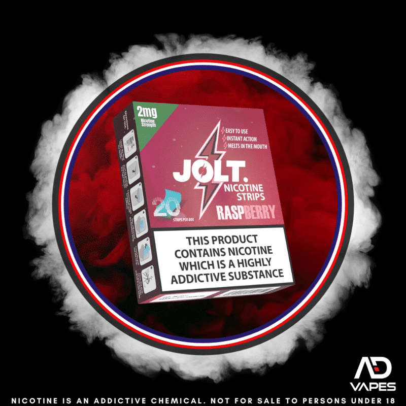 Jolt Nicotine Strips 2mg Raspberry 20 Pack