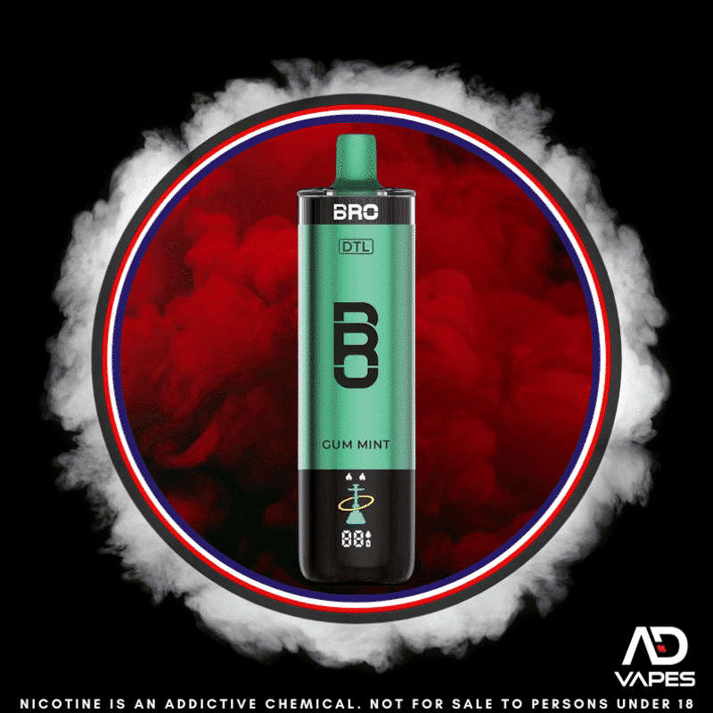 Bro Vapes Hookah DTL 40K 5mg Gum Mint