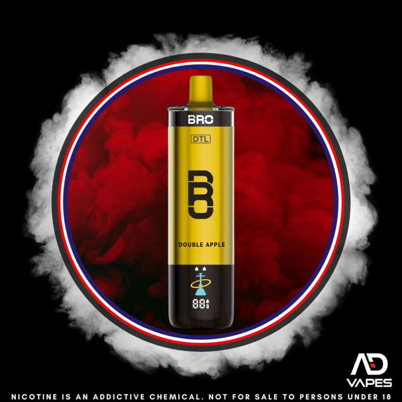 Bro Vapes Hookah DTL 40K 5mg Double Apple