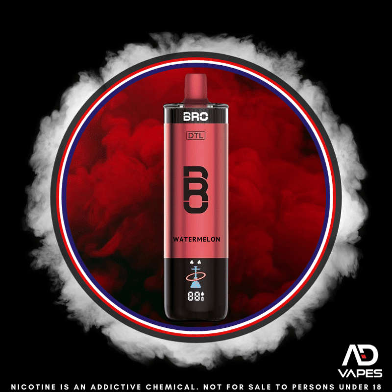 Bro Vapes Hookah DTL 40K 5mg Watermelon
