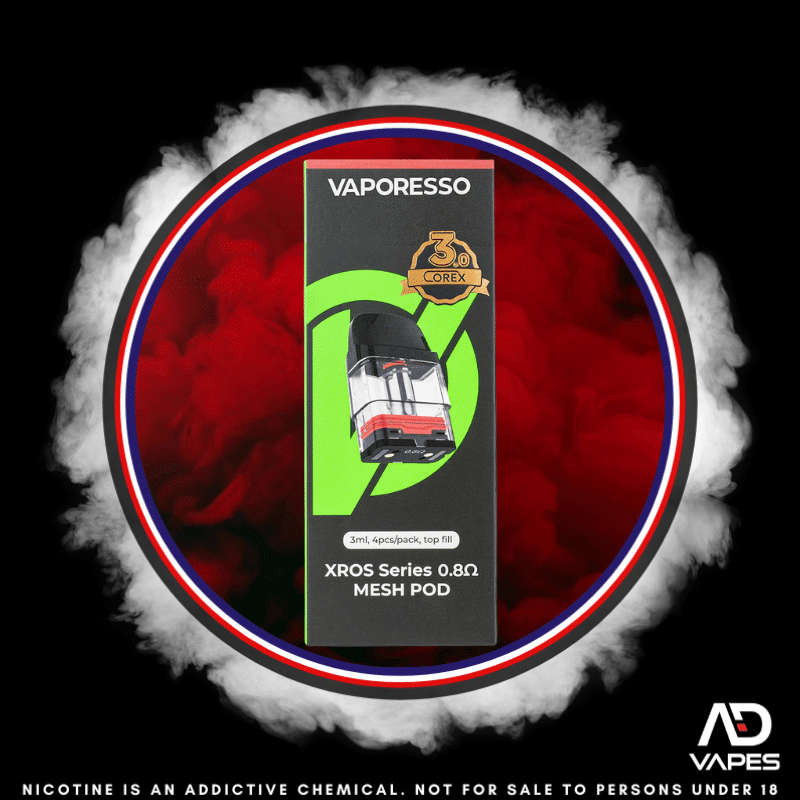 Vaporesso XROS Replacement Pod 0.8 Mesh 3ml 4 Pack
