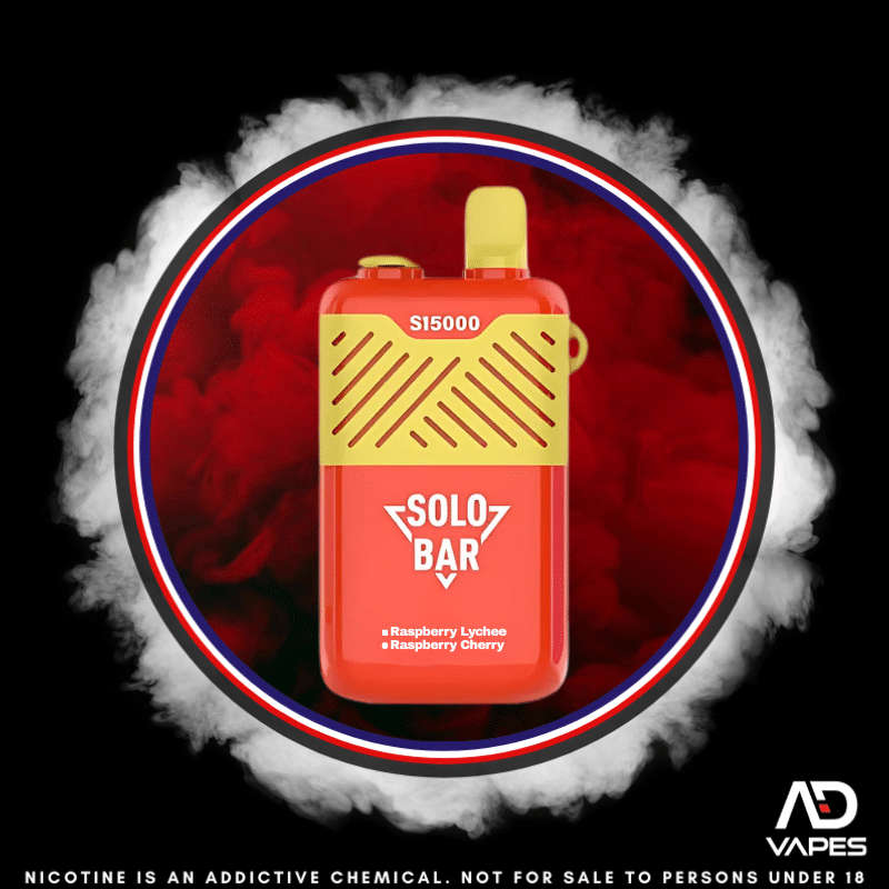 Solo Bar S15000 50mg Raspberry Lychee & Raspberry Cherry