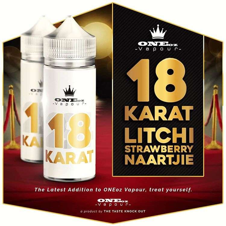 OneOz Vapour - 18 Karat 100ml - OneOz Vapour 3mg