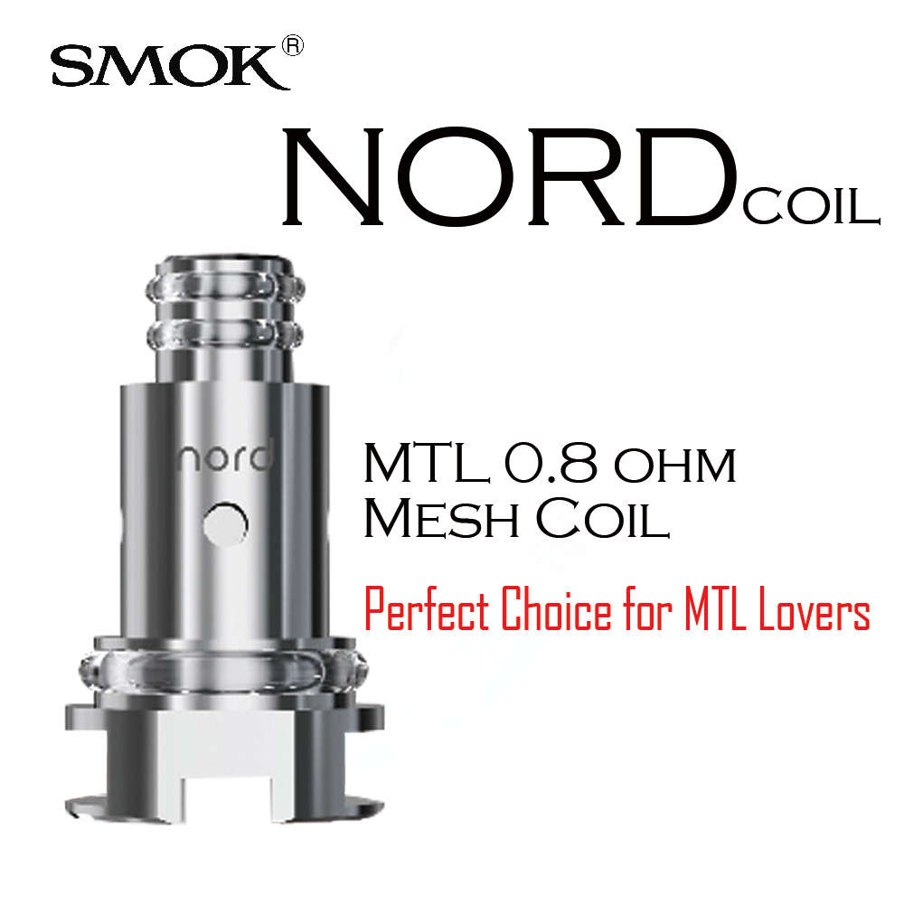 Coil Head - Smok Nord 0.8ohm Mesh MTL Coil (for Smok Nord, Trinity Alpha and RPM 40) - Smok