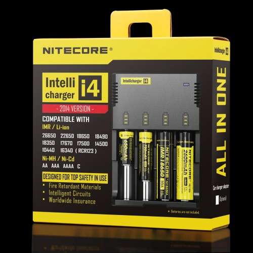 NiteCore i4 Intellicharger - Four Bay Battery Charger - Nitecore