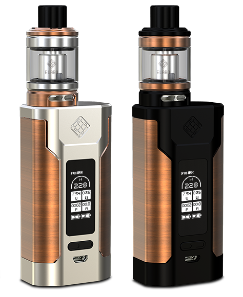 Wismec Predator 228W VW Kit with Elabo Sub-ohm Tank - Wismec Silver + Bronze