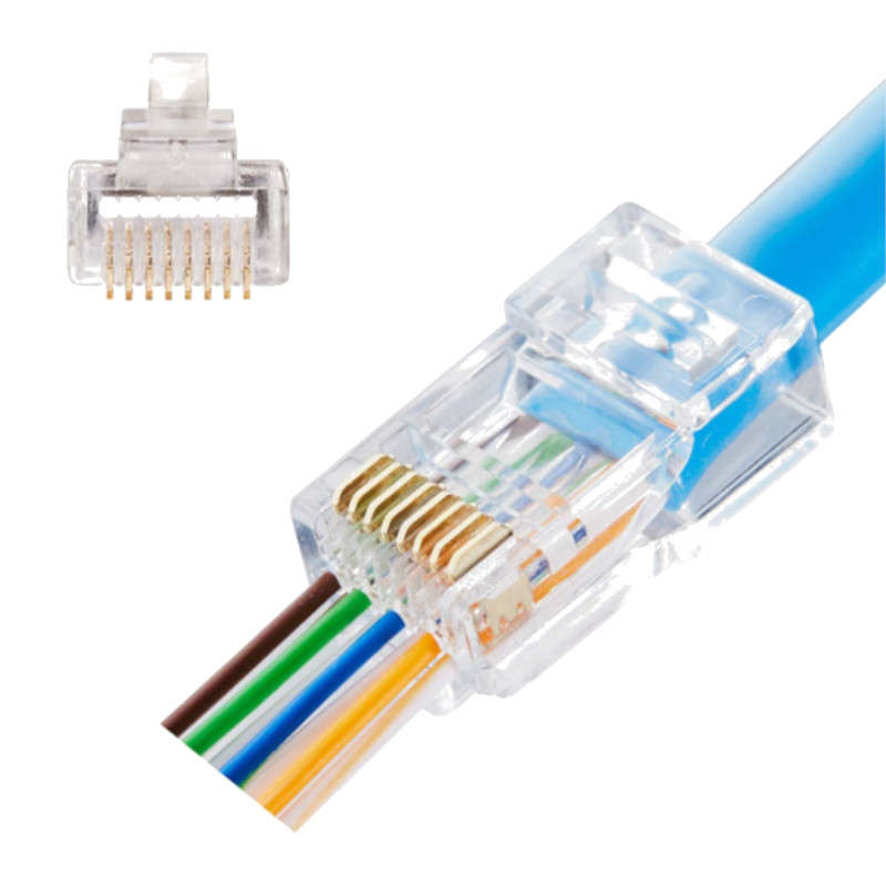 RJ45 CAT5-Pass-Through Connector