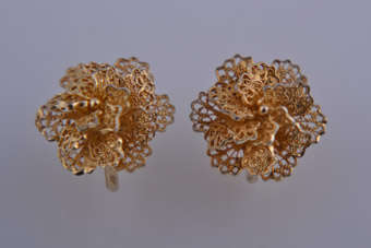 Silver Gilt Earrings | National Free Shipping |