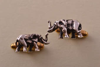 Modern Elephant Cufflinks | National Free Shipping |