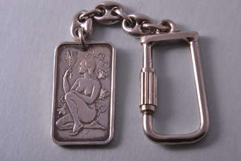 Silver Modern Keyring | National Free Shipping |