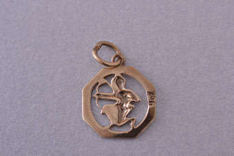 Gold Vintage Cupid Charm | National Free Shipping |