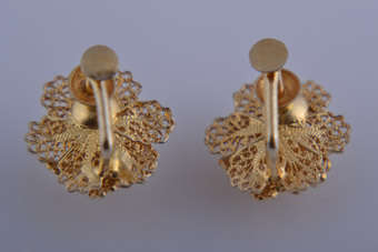 Silver Gilt Earrings | National Free Shipping |