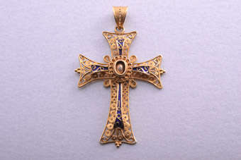 18ct Yellow Gold Cross | Free Shipping |